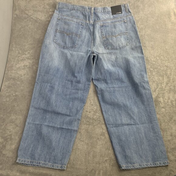Anchor Blue Jeans Mens 40x29” Blue Baggy Denim Vintage Y2K Skater Wide Leg - Picture 11 of 12
